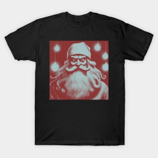 Dark Red Mean Santa T-Shirt